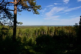 Vue depuis Svensbodaberget sur les plaines de Närke.