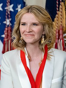 Tara Westover receiving the National Humanities Medal on March 21, 2023 at the White House