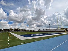 View of the Tropical Park Stadium field.