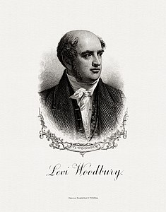 Levi Woodbury, by the Bureau of Engraving and Printing (restored by Godot13)