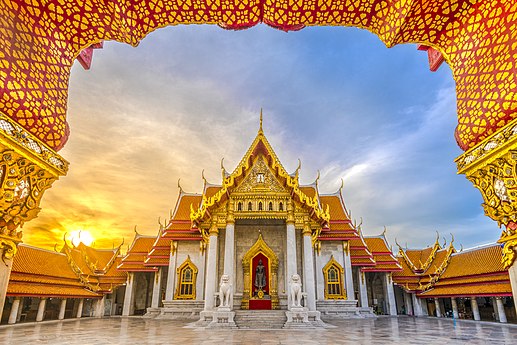 Wat Benchamabophit in Bangkok, Thailand Photo by BerryJ