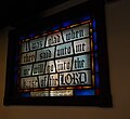 Barnwell memorial window, Psalm 122:1, between the expanded nave and the new narthex