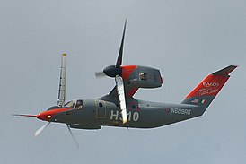 AW609 в режиме самолёта на авиашоу в Париже, 2007