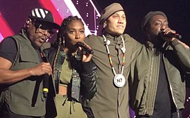 Black Eyed Peas в 2018 году (слева направо): apl.de.ap, J. Rey Soul, Taboo и will.i.am