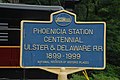 Phoenicia Station NRHP marker