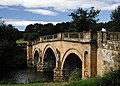 Puente sobre el río Derwent, en Chatsworth House, Derbyshire.