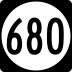 State Route 680 marker