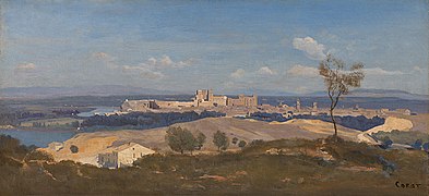 Jean-Baptiste-Camille Corot, Avignon from the West, NG3237