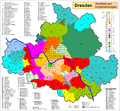 Dresden - Stadtteile und Eingemeindungen