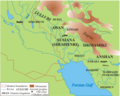 A map of the Near East detailing various ancient regions that may have been occupied by the Elamites c. 3500 – c. 2000 BC. Included are the regions of Bashime, Marhasi, Shimashki, Lullubum, Simurrum, Anshan, Awan, Susiana, Hidali, Hurti, Kimash, Sherihun, and Zahara.