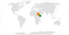 Location map for Ethiopia and Sudan.