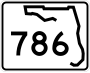 State Road 786 marker