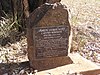 Headstone of Captain Moonlite at Gundagai cemetery