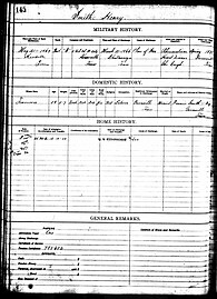 Henry Smith in Register of Johnson City TN Soldiers Home, 1903