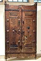 Wooden door of the Great Mosque of Amadiya (13th century); the inscription mentions sultan Badr-addin Ibn Lulu Ibn Abdullah, the happy sultan, and the merciful king.