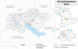 Circondario di Thun – Mappa