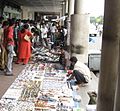 Hawkers do brisk business on pavement