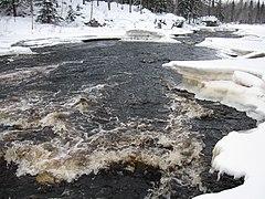 Les rapides Kurimokoski à Särkijärvi.