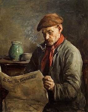 Man Reading the Eemlander [nl]
