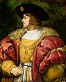 Image 49Louis II of Hungary and Bohemia – the young king, who died at the Battle of Mohács, painted by Titian. (from History of Hungary)