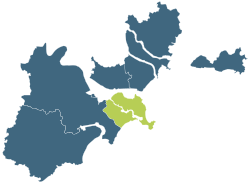 Location of Haojiang in Shantou