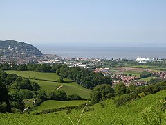 Minehead viewed from Grabbist Hill