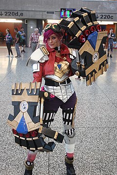 Cosplay de Vi à la Comiccon de Montréal en 2015.