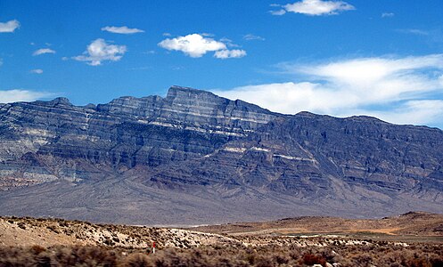 Notch Peak as seen from the south on the valley floor