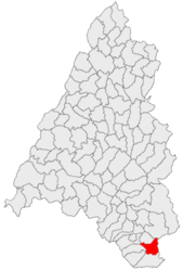 Location within Bihor County