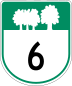 Route 6 marker