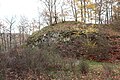 Bergsporn im Ringwallbereich Kautenbach mit weitem Rundumblick.