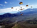 2ème REP paratroopers jumping over Calvi Drop Zone