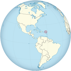 Location of Sint Maarten