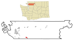 Location of Lake Cavanaugh, Washington