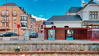 Place de la gare, vue depuis le quai.