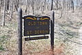 Sign near ghost town of St. Deroin, Nebraska.