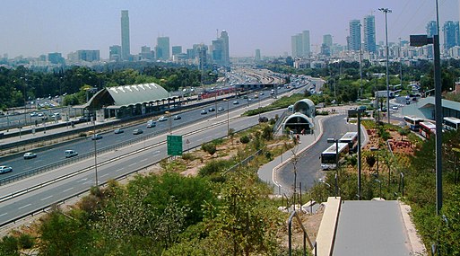 הכביש מכיוון גבעת האוניברסיטה