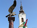 Turul bird in Egyházaskozár, memorial of the Hungarian Revolution of 1848, Hungary (2006)