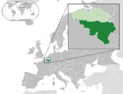 Location of Wallonia