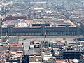 View of Mexico City with Plaza de la Constitución in centre