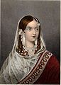 A portraiture of Zeenat Mahal