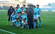 筑波大学ラグビー部　関東対抗戦優勝記念写真（2012年）