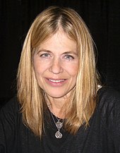 A photograph of Linda Hamilton