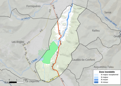 Carte des zones inondables.