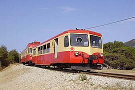 La remorque XR 113 des Chemins de fer de la Corse.