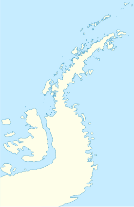 Isla Dolleman ubicada en Península Antártica