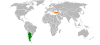 Location map for Argentina and Turkey.