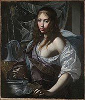 Artemisia Prepares to Drink the Ashes of her Husband, Mausolus (c.1630) by Francesco Furini.