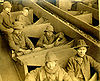 Breaker boys at the Eagle Hill colliery near Pottsville, Pennsylvania, in 1884