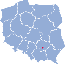 Розташування міста Бусько-Здруй